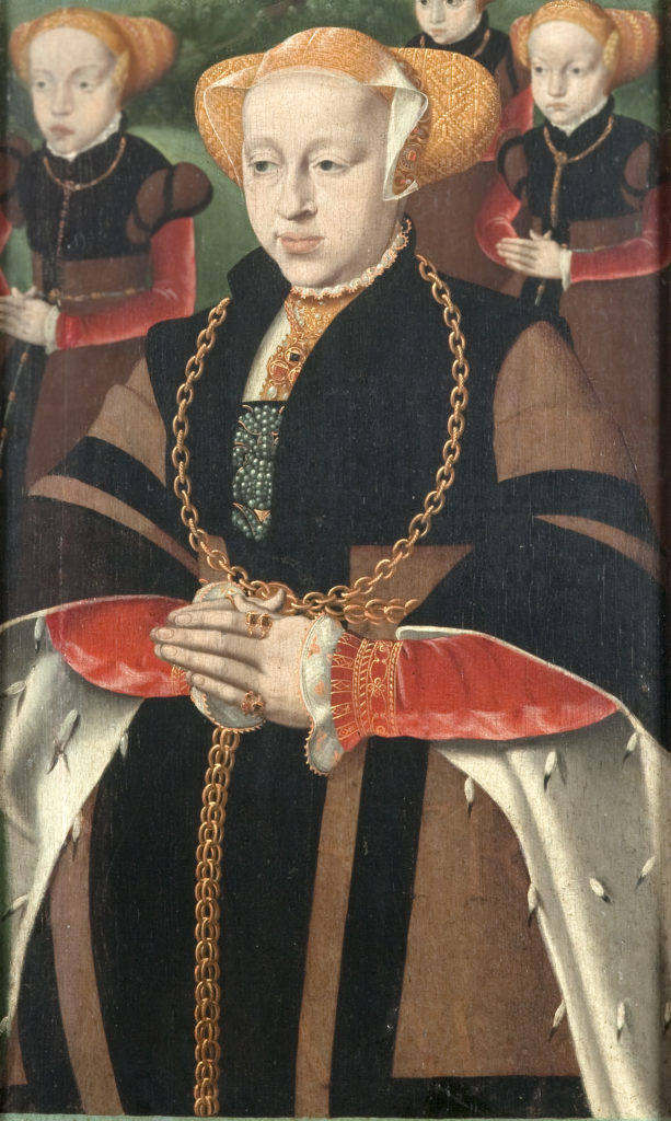 1550s Frau mit 3 tochtern